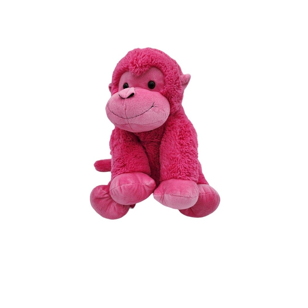 Wishpets Mandy the Monkey 12" Pink Plush 2008 Stuffed Animal Toy Cute Cuddly